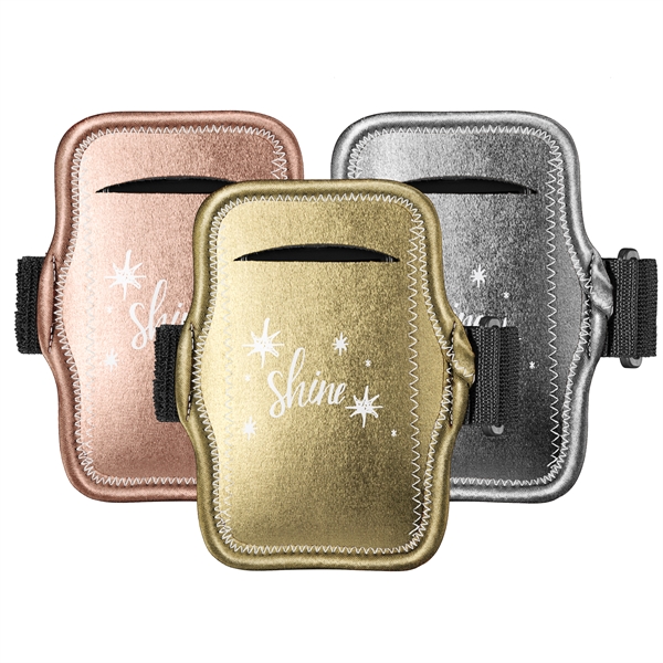 JogStrap Metallic Neoprene Smartphone/iPod Holder - JogStrap Metallic Neoprene Smartphone/iPod Holder - Image 0 of 5