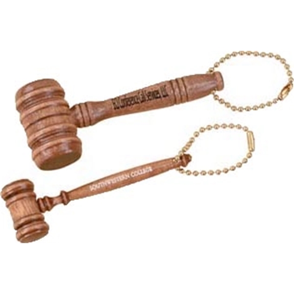 3.5" - Wood Gavel Keychains - 3.5" - Wood Gavel Keychains - Image 0 of 0