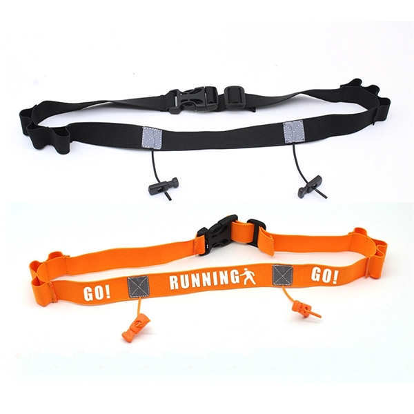 RACE NUMBER BELT WITH 6 ENERGY GEL HOLDERS - RACE NUMBER BELT WITH 6 ENERGY GEL HOLDERS - Image 2 of 7