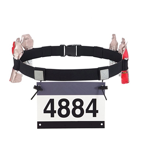 RACE NUMBER BELT WITH 6 ENERGY GEL HOLDERS - RACE NUMBER BELT WITH 6 ENERGY GEL HOLDERS - Image 5 of 7