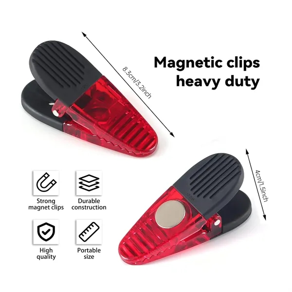Magnetic Clip Memo Holder with Refrigerator Magnets - Magnetic Clip Memo Holder with Refrigerator Magnets - Image 3 of 5