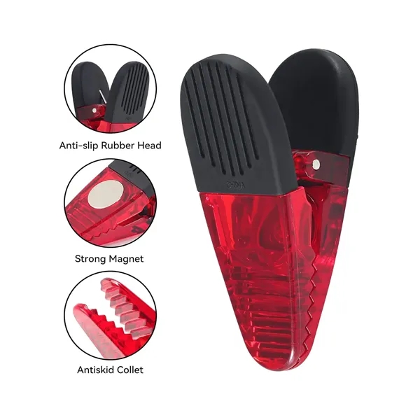 Magnetic Clip Memo Holder with Refrigerator Magnets - Magnetic Clip Memo Holder with Refrigerator Magnets - Image 4 of 5