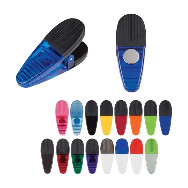 Magnetic Clip Memo Holder with Refrigerator Magnets - Magnetic Clip Memo Holder with Refrigerator Magnets - Image 5 of 5