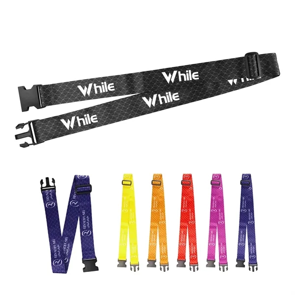 2"Polyester Adjustable Luggage Strap W/ Quick Release Buckle