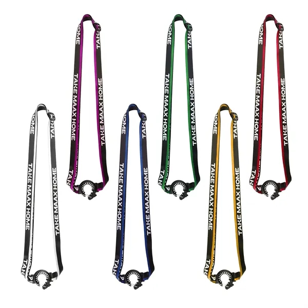 62.5" Polyester Adjustable Water Bottle Holder Lanyard Strap - 62.5" Polyester Adjustable Water Bottle Holder Lanyard Strap - Image 2 of 8
