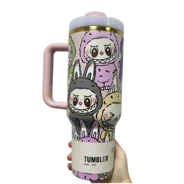 Labubu 40oz Insulated Tumbler with Handle and Straw - Labubu 40oz Insulated Tumbler with Handle and Straw - Image 1 of 1