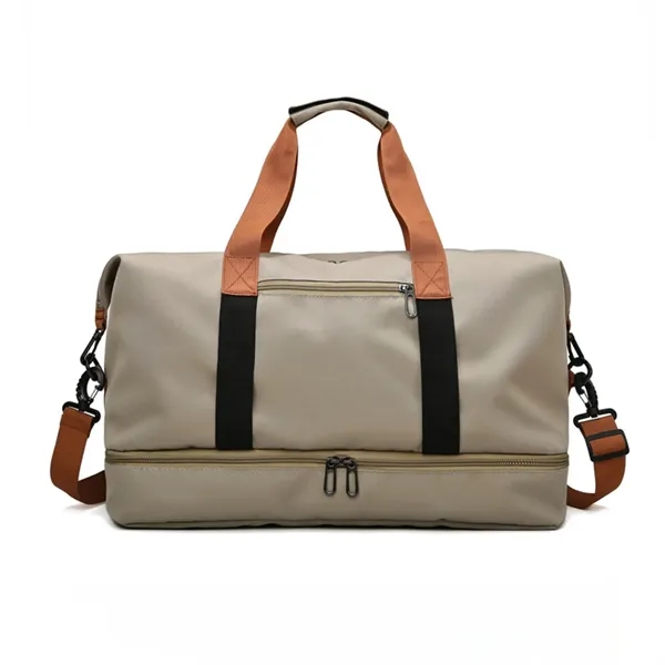 Dry Wet Separated Travel Duffel Bag with Shoe Compartment - Dry Wet Separated Travel Duffel Bag with Shoe Compartment - Image 1 of 12