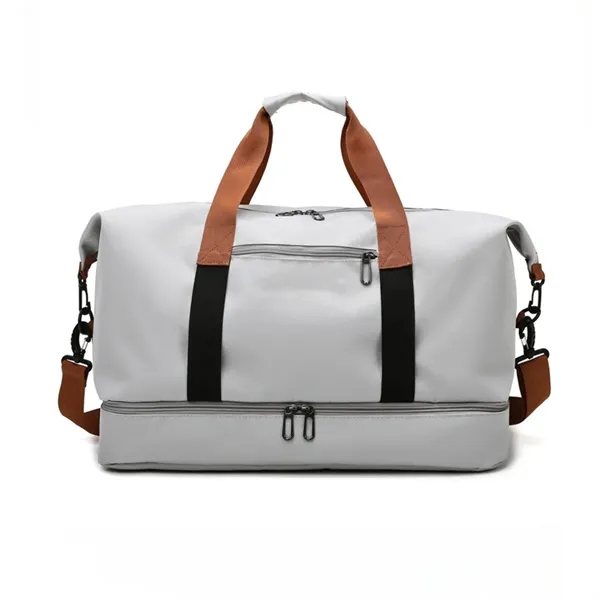 Dry Wet Separated Travel Duffel Bag with Shoe Compartment - Dry Wet Separated Travel Duffel Bag with Shoe Compartment - Image 3 of 12
