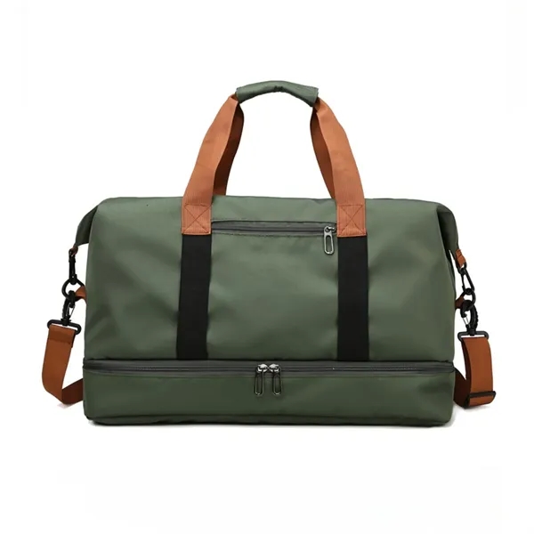 Dry Wet Separated Travel Duffel Bag with Shoe Compartment - Dry Wet Separated Travel Duffel Bag with Shoe Compartment - Image 6 of 12
