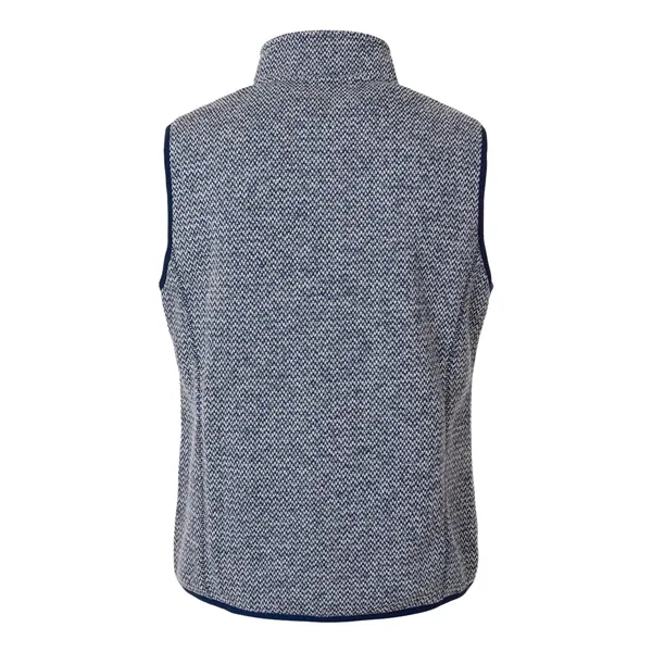 North End Women's Jasper Jacquard Fleece Vest - North End Women's Jasper Jacquard Fleece Vest - Image 4 of 6