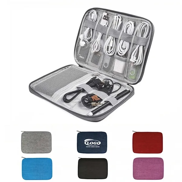 Portable Travel Electronics Accessories Organizer Bag - Portable Travel Electronics Accessories Organizer Bag - Image 0 of 6