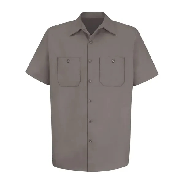 Red Kap Men's Tall Cotton Short Sleeve Uniform Shirt - Red Kap Men's Tall Cotton Short Sleeve Uniform Shirt - Image 1 of 10