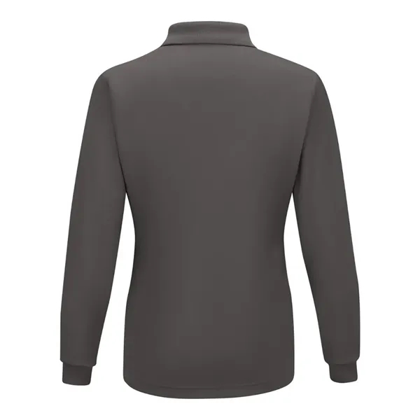 Red Kap Women's Long Sleeve Performance Knit Polo - Red Kap Women's Long Sleeve Performance Knit Polo - Image 4 of 8