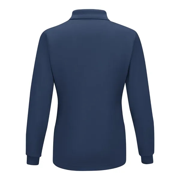 Red Kap Women's Long Sleeve Performance Knit Polo - Red Kap Women's Long Sleeve Performance Knit Polo - Image 6 of 8