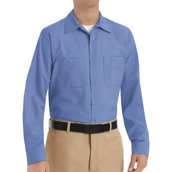Red Kap Men's Industrial Long Sleeve Work Shirt - Red Kap Men's Industrial Long Sleeve Work Shirt - Image 0 of 58