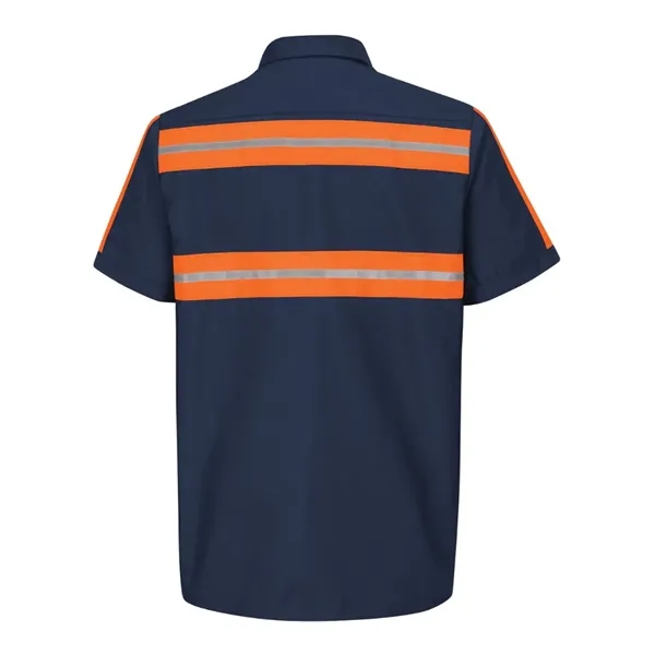 Red Kap Men's Enhanced Visibility Industrial Work Shirt - Red Kap Men's Enhanced Visibility Industrial Work Shirt - Image 6 of 8
