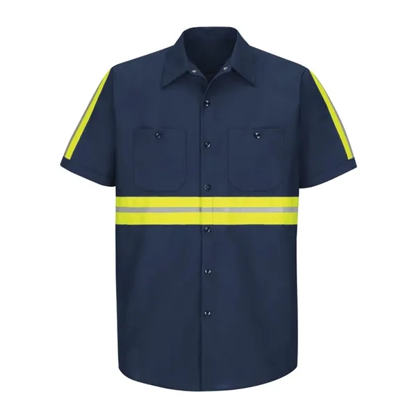 Red Kap Men's Enhanced Visibility Industrial Work Shirt - Red Kap Men's Enhanced Visibility Industrial Work Shirt - Image 7 of 8