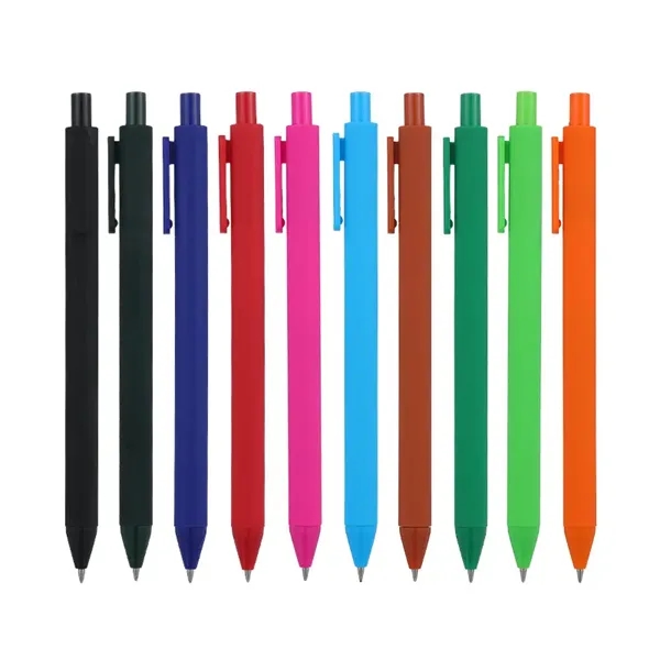 Business Office Soft Touch Promotion Candy Color Click Pen - Business Office Soft Touch Promotion Candy Color Click Pen - Image 0 of 5