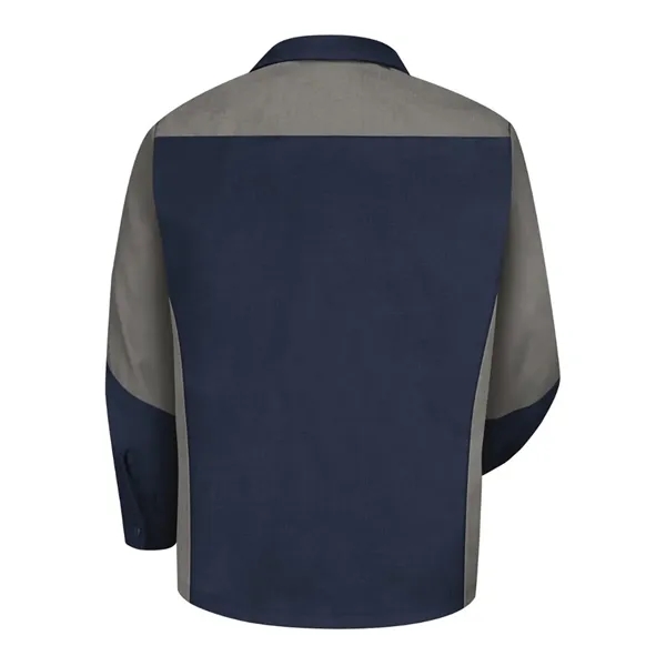 Red Kap Men's Long Sleeve Automotive Crew Shirt - Red Kap Men's Long Sleeve Automotive Crew Shirt - Image 17 of 17
