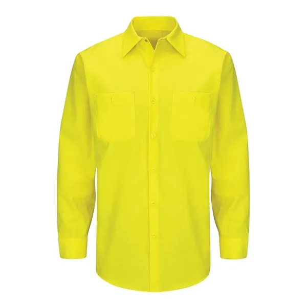 Red Kap Men's Tall Enhanced & Hi-Visibility Long Sleeve W... - Red Kap Men's Tall Enhanced & Hi-Visibility Long Sleeve W... - Image 3 of 10