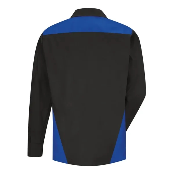 Red Kap Men's Tall Long Sleeve Tri-Color Shop Shirt - Red Kap Men's Tall Long Sleeve Tri-Color Shop Shirt - Image 6 of 6