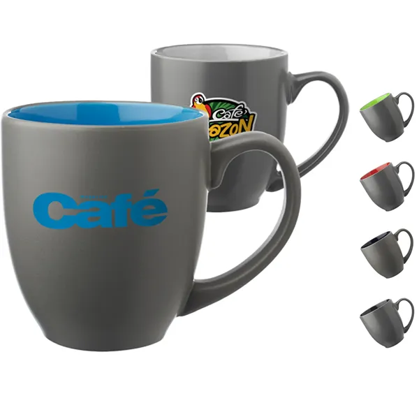 16 oz. Bistro Two Tone ceramic Coffee Mugs - 16 oz. Bistro Two Tone ceramic Coffee Mugs - Image 0 of 6