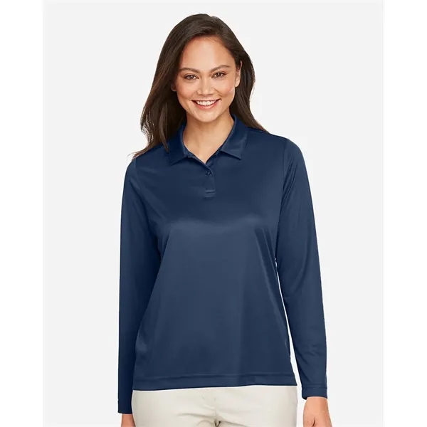 Team 365 Women's Zone Performance Long Sleeve Polo - Team 365 Women's Zone Performance Long Sleeve Polo - Image 0 of 12