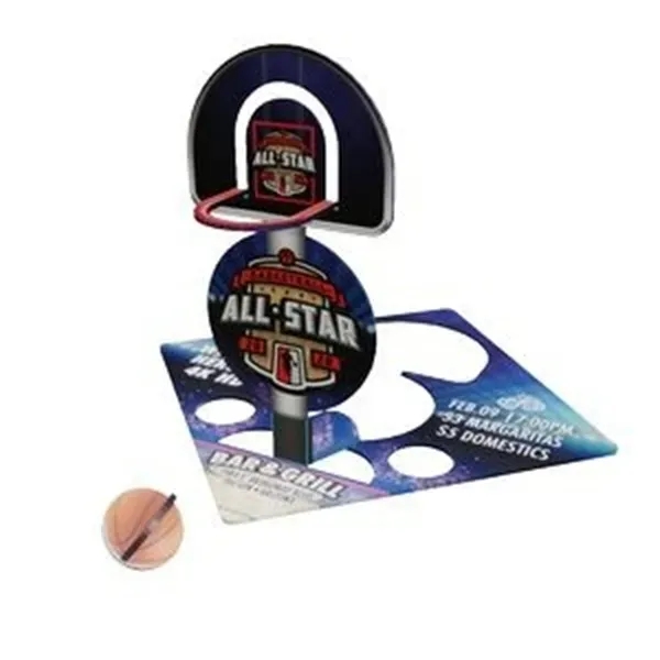 Pop-Ups! Basketball Mini Table Game + Coaster