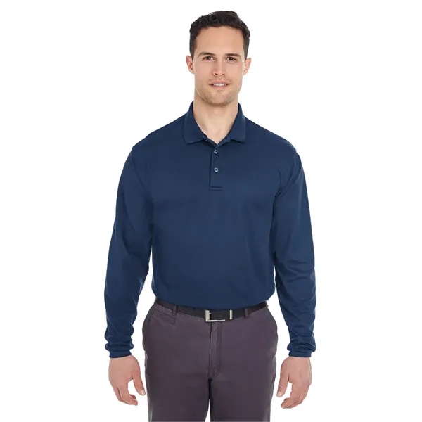 UltraClub Men's Cool & Dry Long Sleeve Mesh Pique Polo - UltraClub Men's Cool & Dry Long Sleeve Mesh Pique Polo - Image 0 of 0