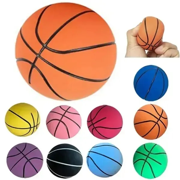 2.4" High Bounce Rubber Mini Basketball Toy Ball - 2.4" High Bounce Rubber Mini Basketball Toy Ball - Image 1 of 12