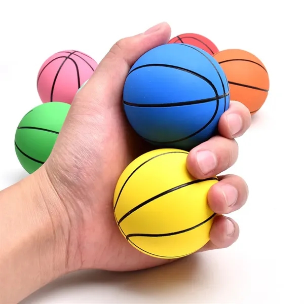 2.4" High Bounce Rubber Mini Basketball Toy Ball - 2.4" High Bounce Rubber Mini Basketball Toy Ball - Image 4 of 12