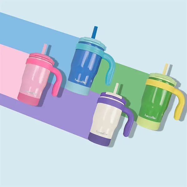 14Oz Kids Insulated Tumbler With Handle & Straws - 14Oz Kids Insulated Tumbler With Handle & Straws - Image 4 of 5