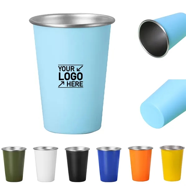 Simple Stainless Steel Cold Drink Cup - Simple Stainless Steel Cold Drink Cup - Image 0 of 4