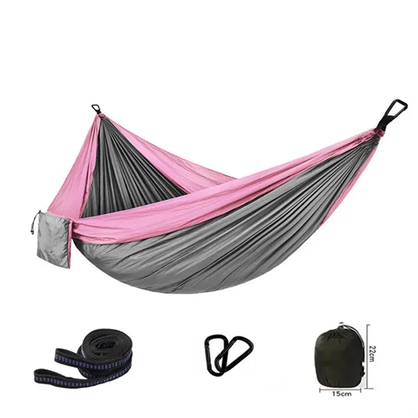 Outdoor Nylon Single Hammock - Outdoor Nylon Single Hammock - Image 2 of 4