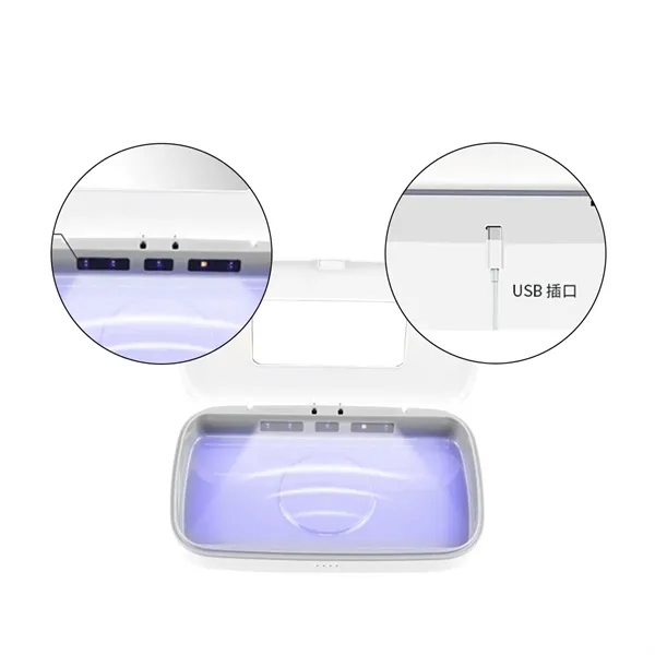 Multi-Function UV Phone Sanitizer With Wireless Charging - Multi-Function UV Phone Sanitizer With Wireless Charging - Image 2 of 5