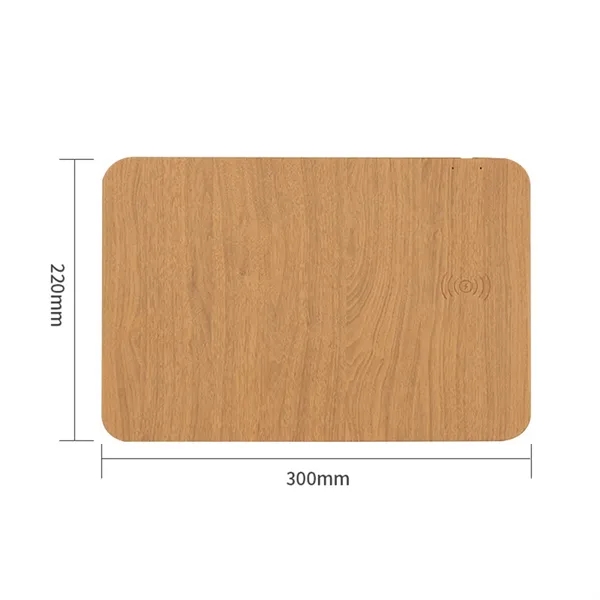 Wood Grain Wireless Charging Mouse Pad - Wood Grain Wireless Charging Mouse Pad - Image 2 of 4
