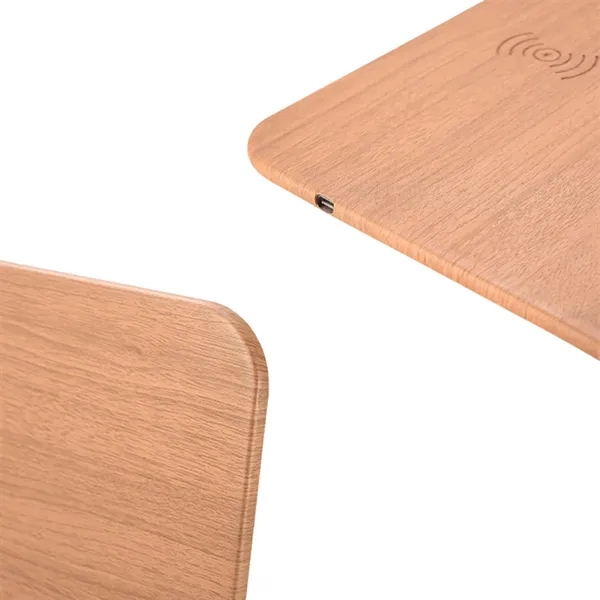 Wood Grain Wireless Charging Mouse Pad - Wood Grain Wireless Charging Mouse Pad - Image 4 of 4