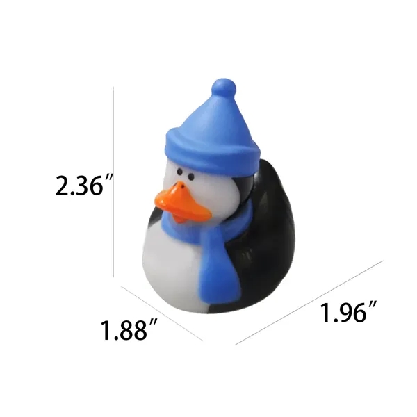 Cool Winter Antarctica Penguin In Santa Hat Rubber Ducks - Cool Winter Antarctica Penguin In Santa Hat Rubber Ducks - Image 2 of 4