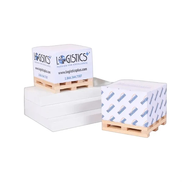 Custom Square Notepad With Wooden Tray - Custom Square Notepad With Wooden Tray - Image 4 of 4