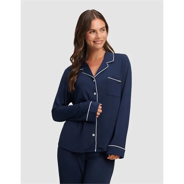 Women's Bamboo Stretch-Knit Long Sleeve Pajama Set - Women's Bamboo Stretch-Knit Long Sleeve Pajama Set - Image 0 of 5