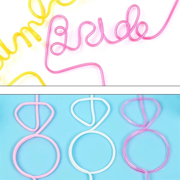 Custom Script PETG Drinking Straw For Parties - Custom Script PETG Drinking Straw For Parties - Image 3 of 5