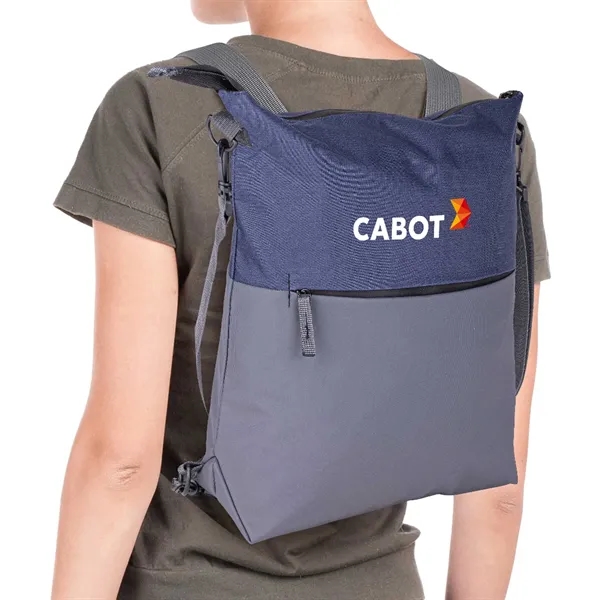 Ocean Plastic Two Tone Backpack Tote - Ocean Plastic Two Tone Backpack Tote - Image 9 of 9