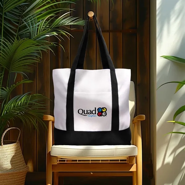 Large TJ Canvas Tote Bag - Large TJ Canvas Tote Bag - Image 5 of 11