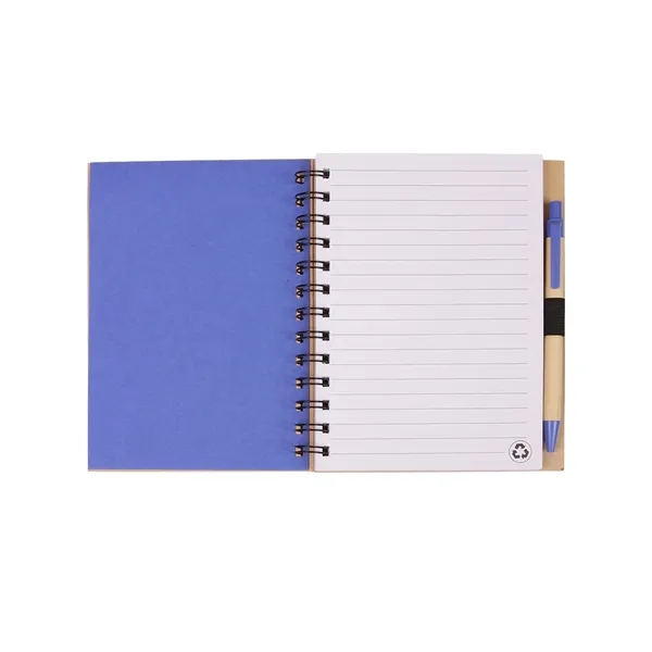 Globe Die Cut Spiral Notebook & Pen 5.875" x 7" - Globe Die Cut Spiral Notebook & Pen 5.875" x 7" - Image 0 of 1
