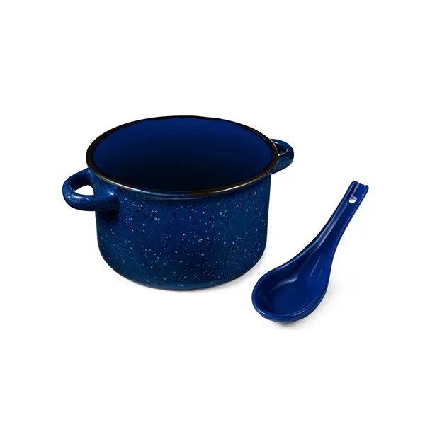 Campfire 20 oz Ceramic Soup Bowl With Spoon - Campfire 20 oz Ceramic Soup Bowl With Spoon - Image 1 of 8