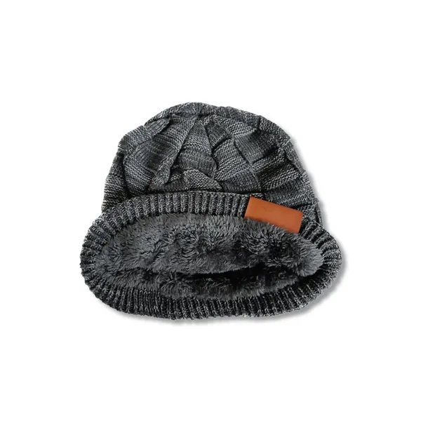 Leeman Fuzzy Lining Slouchy Beanie - Leeman Fuzzy Lining Slouchy Beanie - Image 1 of 5
