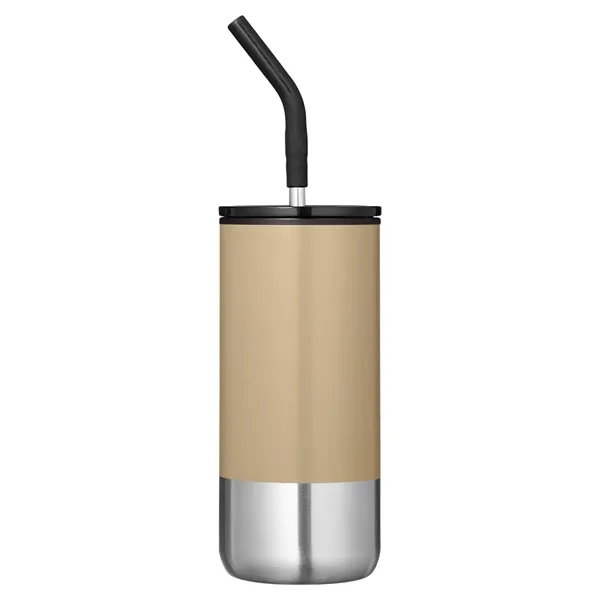 Summit 16 oz Insulated Tumbler With Straw - Summit 16 oz Insulated Tumbler With Straw - Image 4 of 5