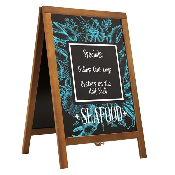 Economy Wood A-Frame Imprinted Chalkboard Kit - Economy Wood A-Frame Imprinted Chalkboard Kit - Image 2 of 3