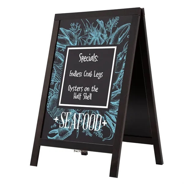 Economy Wood A-Frame Imprinted Chalkboard Kit - Economy Wood A-Frame Imprinted Chalkboard Kit - Image 3 of 3