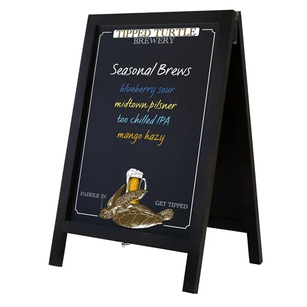 32" Deluxe Wood A-Frame Imprinted Chalkboard Kit - 32" Deluxe Wood A-Frame Imprinted Chalkboard Kit - Image 5 of 5